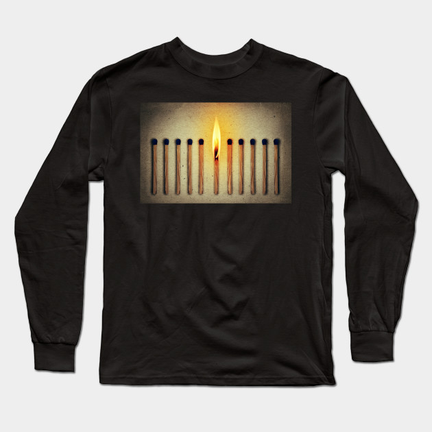 match burning alone